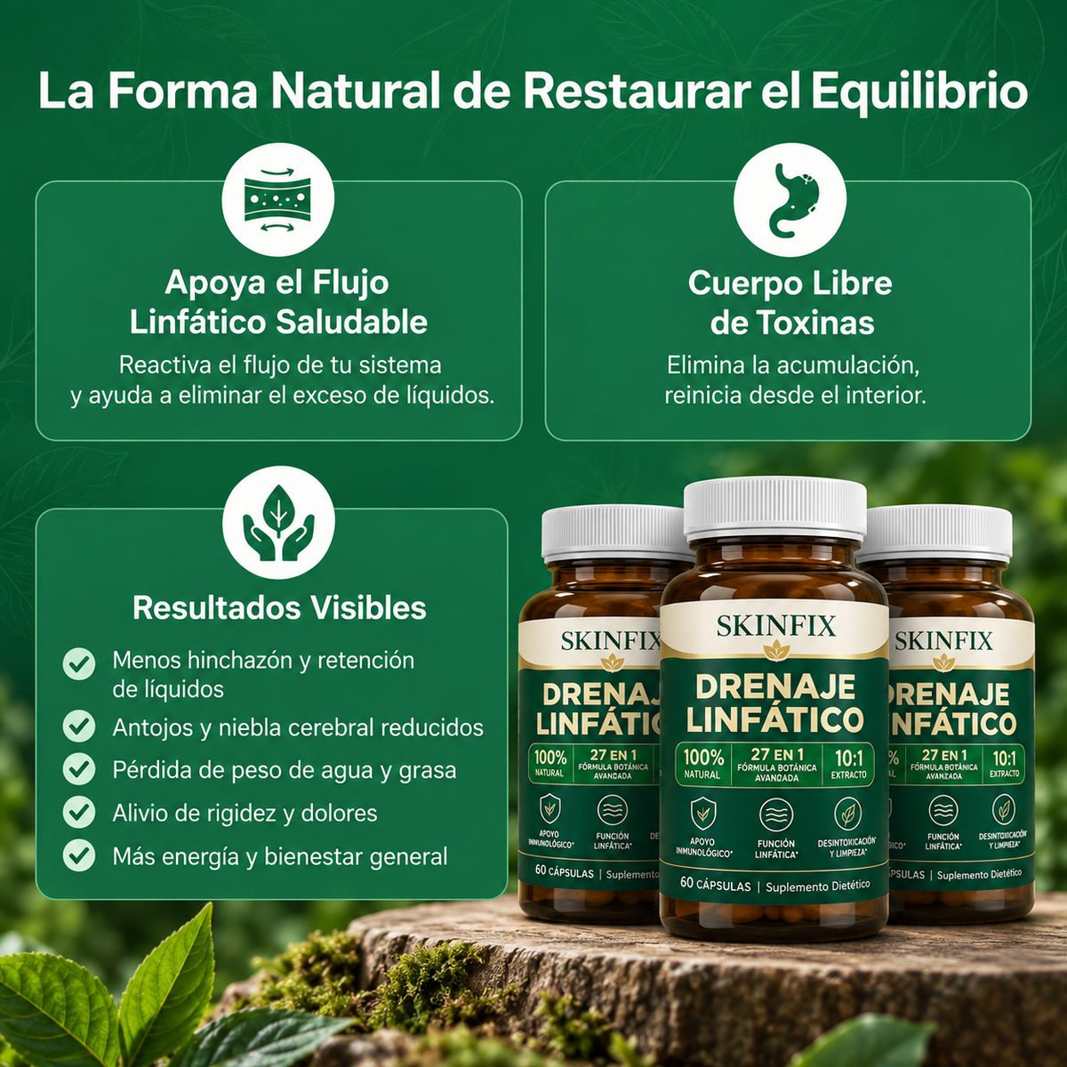 Cápsulas de Drenaje Linfático ~ 27 En 1